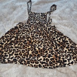 Leopard overall dress